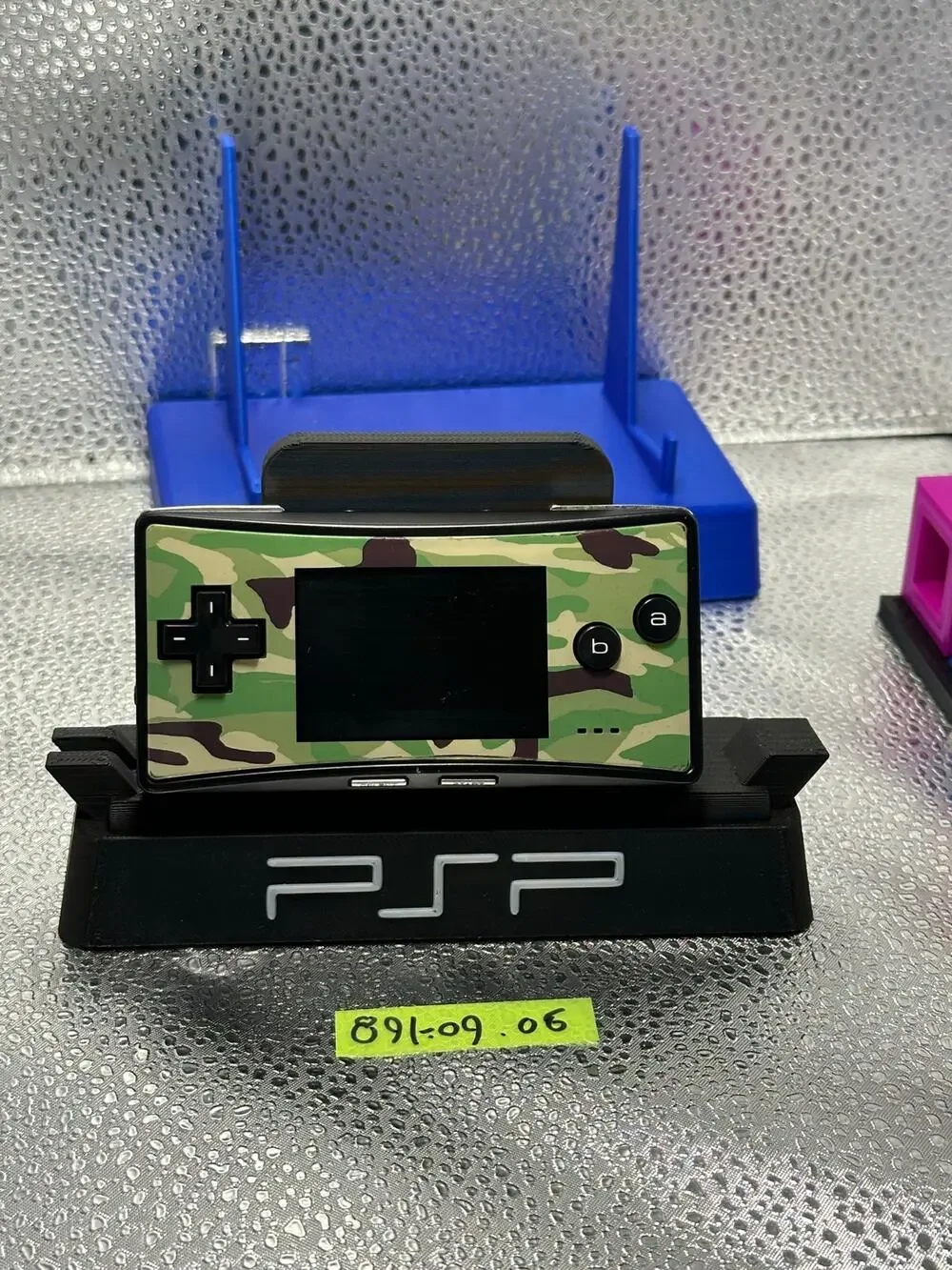 Rare iQue Game Boy Micro Chinese Version Camo Faceplate Console - Tested Working